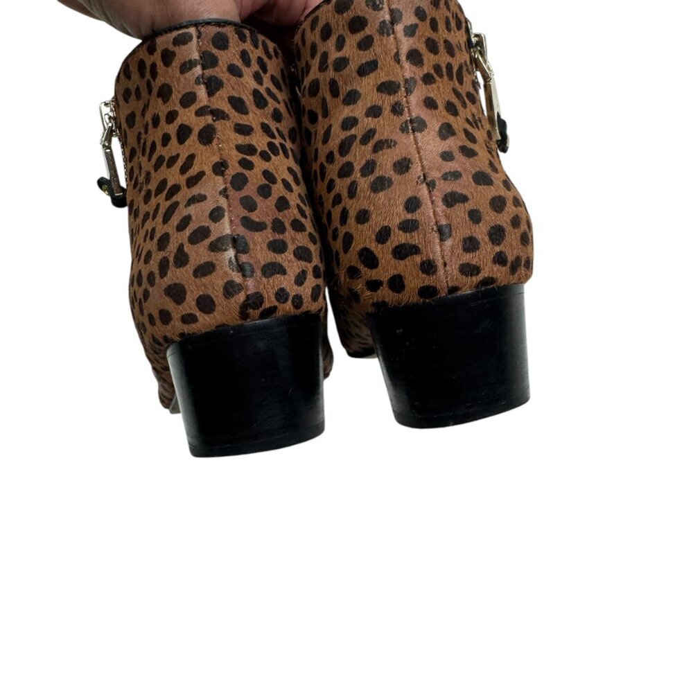 Rebecca Minkoff Cheetah/Animal Calf Hair Chelsea Leather Booties Women's SZ 6.5 - Picture 6 of 9